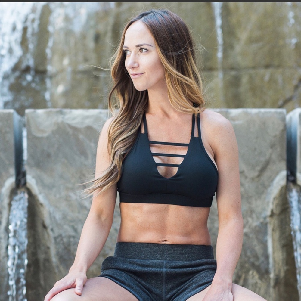 Zyia Black XL Grid Bra (NWT)